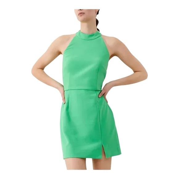 ruched grey dress LENA RUCHED MESH MIDI DRESS IN GREY – AKIRA main image 1
